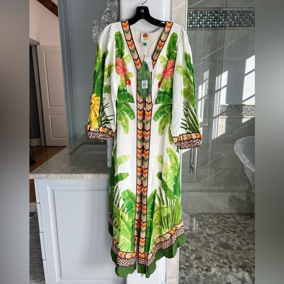 Farm Rio Fresh Forest Midi Dress - Picture 15 of 15